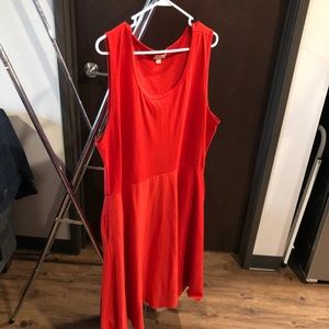 LuLaRoe red dress with pockets